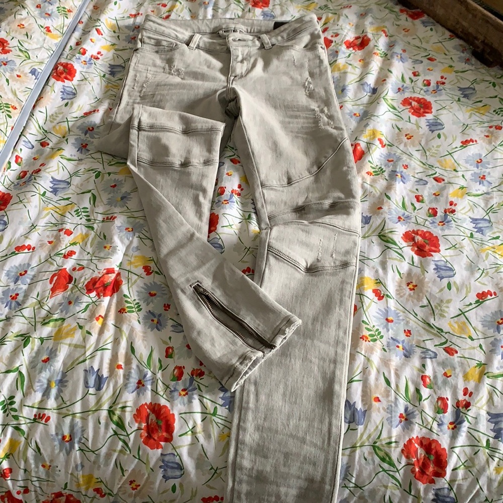 ASOS Distressed Motto Skinny Jeans